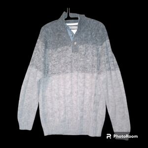 Weatherproof Mens Grey Cable Knit Sweater XL NWT